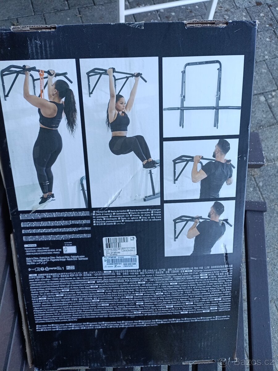 Set posilovací hrazdy a bradel