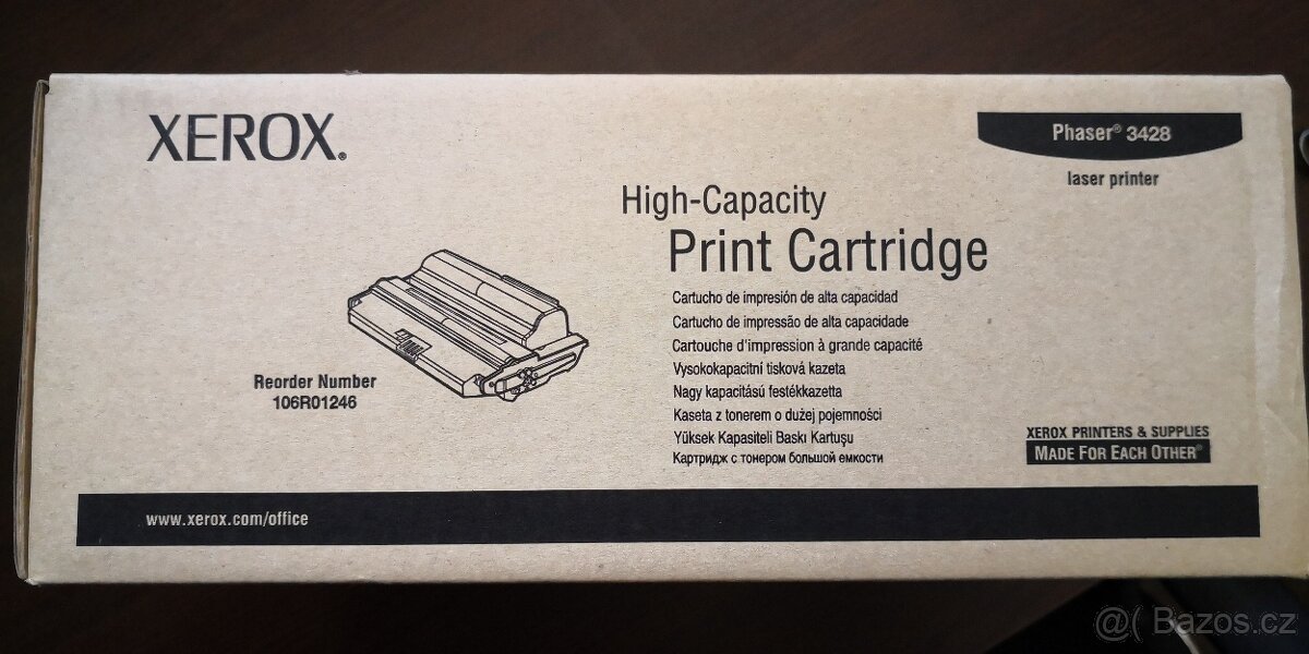 Originální tonery do laserové tiskárny XEROX Phaser 3428