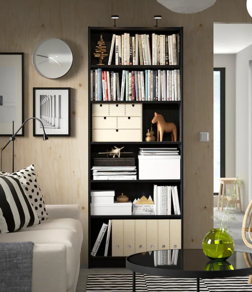 2x IKEA billy knihovna cerna + dvirka