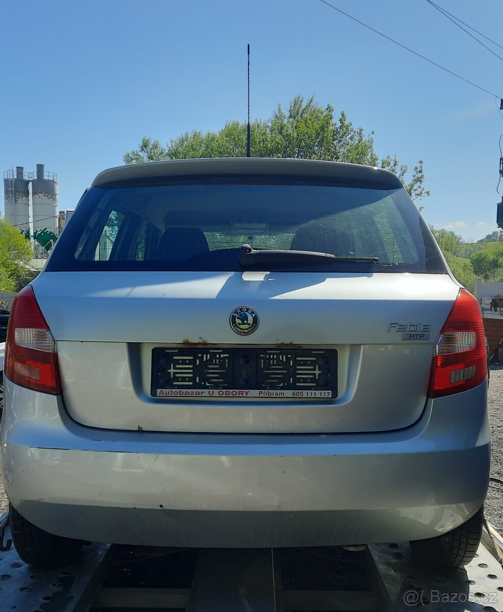 nd ze škoda fabia 2, 1.2.HTP 44kW, stříbrná