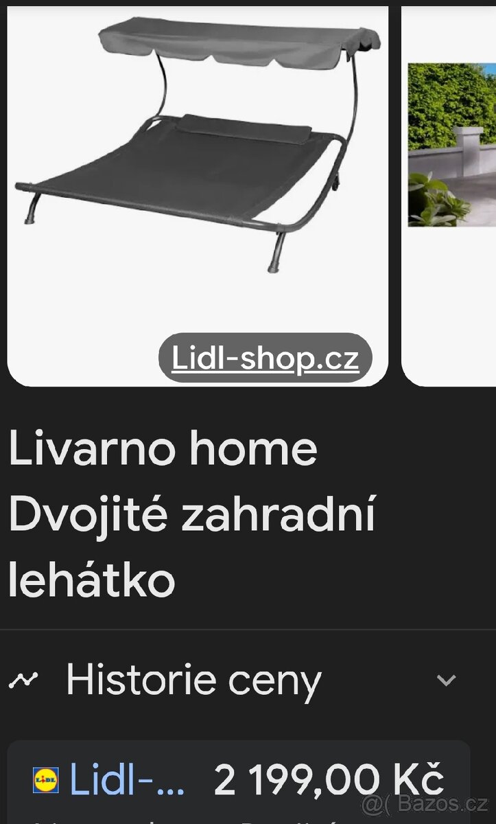 Záhradní lehátko