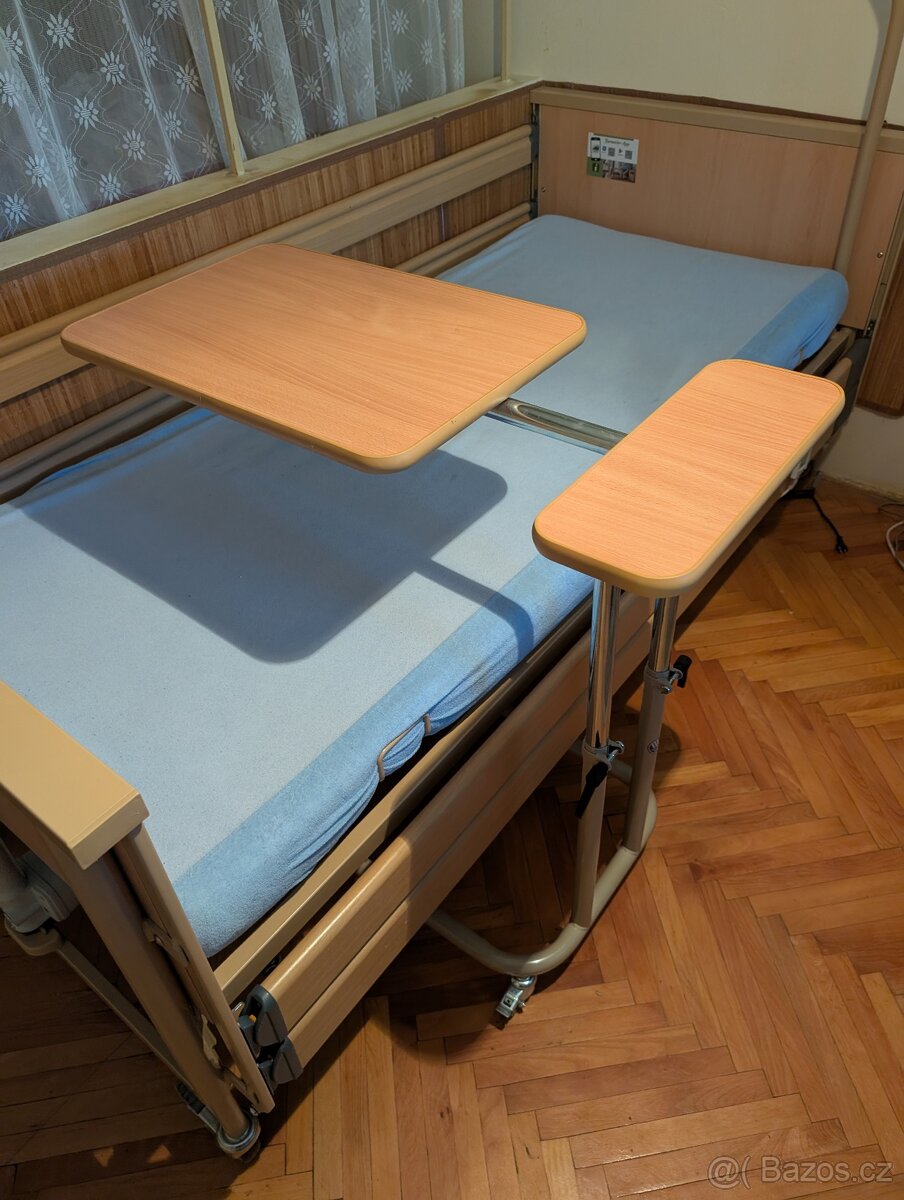Elektrická polohovací postel Burmeier DALI + stolek