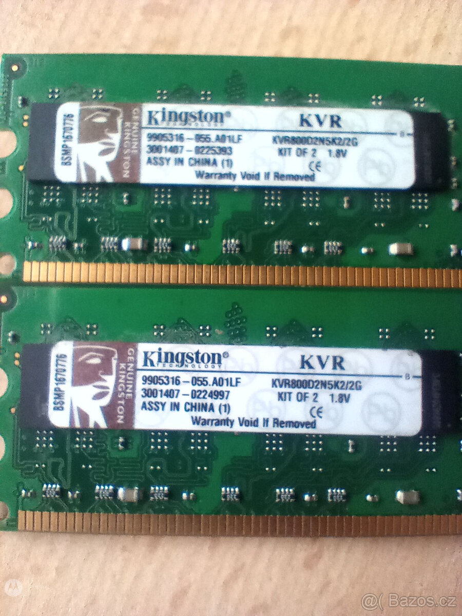 RAM KVR800D2N5K2/2G
