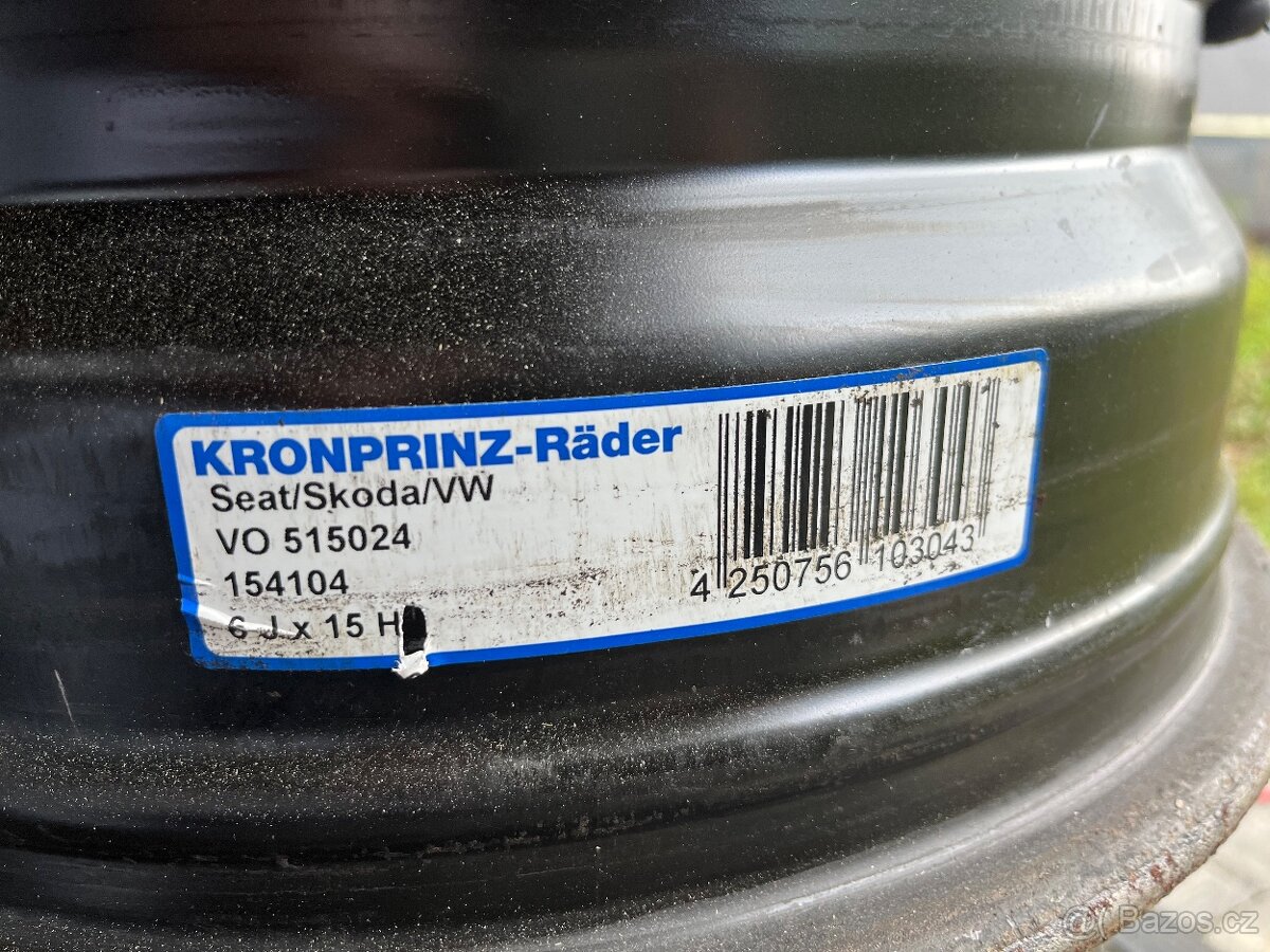 Plechové disky vw škoda seat 5x112 6J x 15