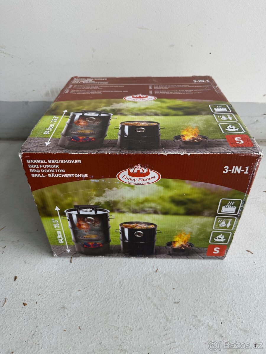 3v1 Gril / Udírna / Ohniště – Fancy Flames
