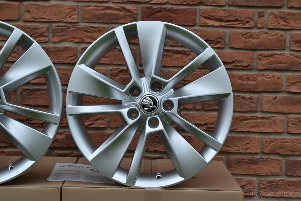 5×112 R18 Hliníkové disky Originál Škoda Kodiaq Model Triton