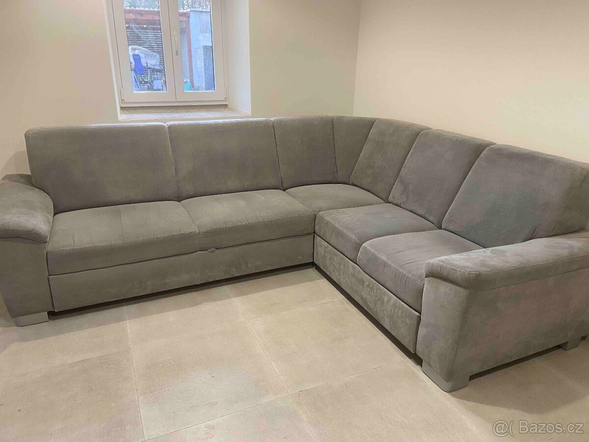 Sedací souprava šedá - pravý roh