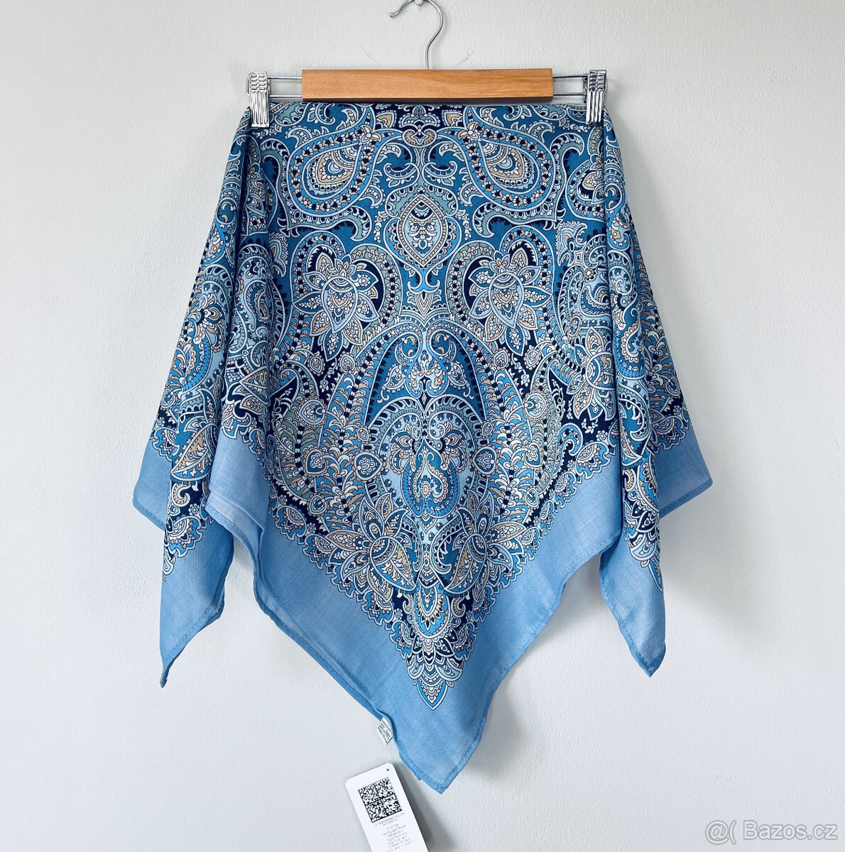 Ruský šátek 89x89 cm 100% merino, Pavlovskij Posad