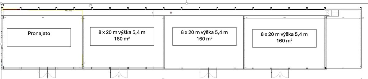 Pronájem skladů Hartvíkovice, okres Třebíč