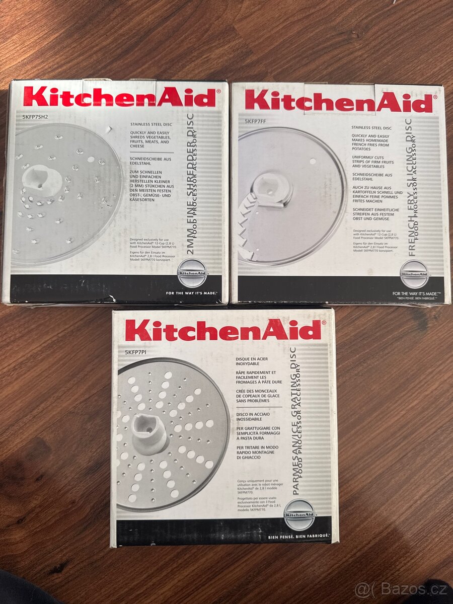 Příslušenství KitchenAid – krájecí a strouhací disky