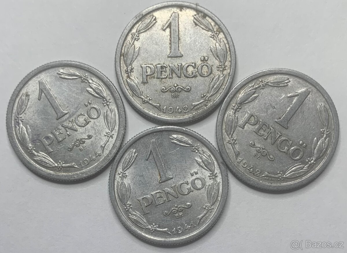 Predám 1 Pengö rok 1941,2,4 Maďarsko