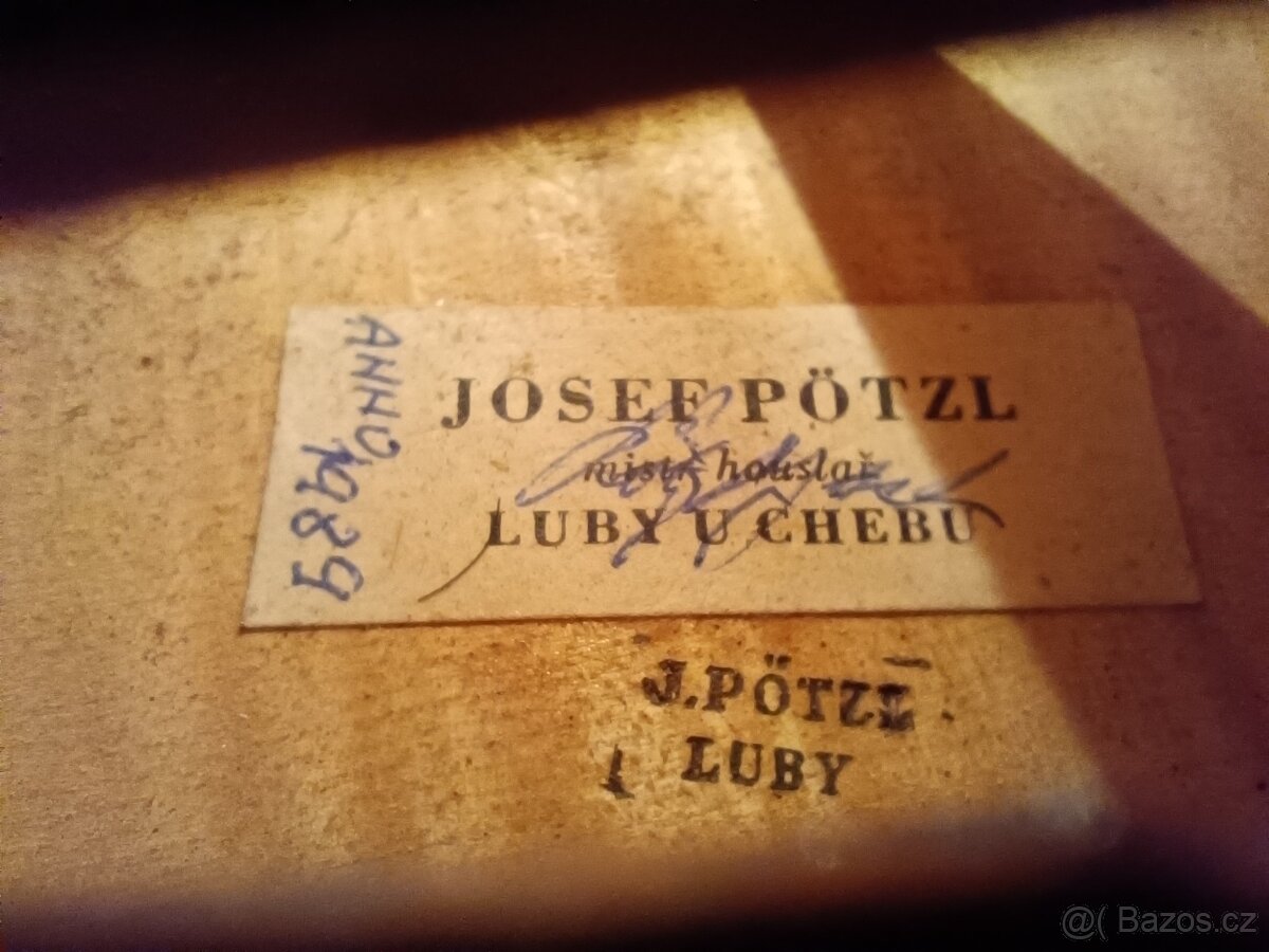Mistrovské housle Josef Pötzl