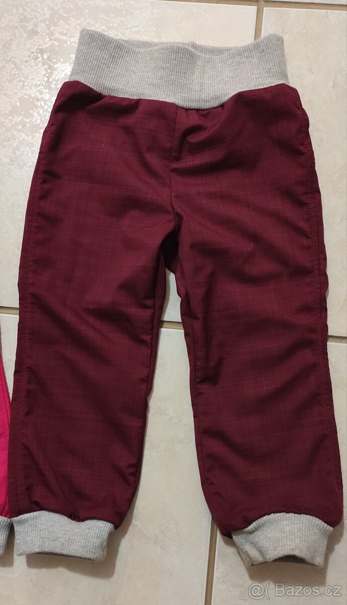 Divčí softshellové kalhoty vel.92