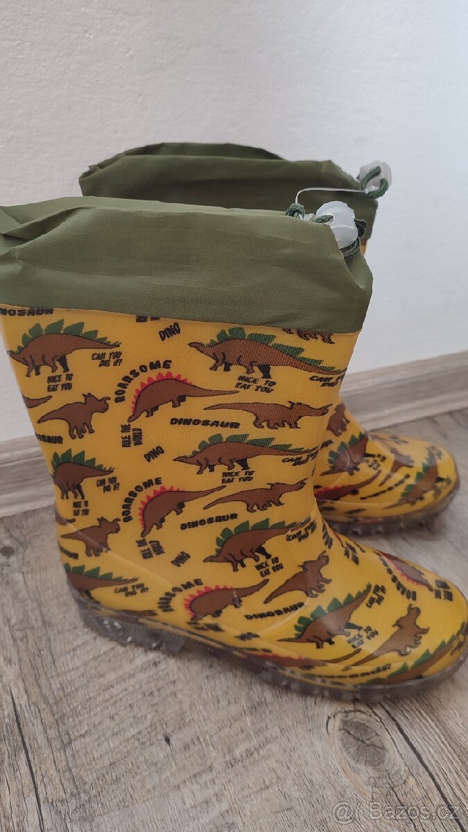 Gumáky dinosauři vel 34 NOVÉ