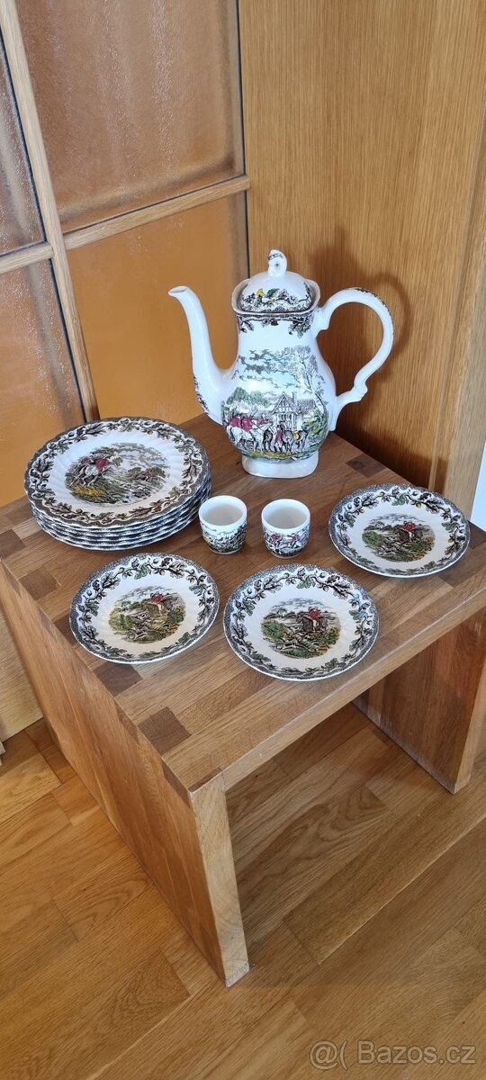 Ručně dělaný čajový set Myott’s Country Life – porcelán z Ni