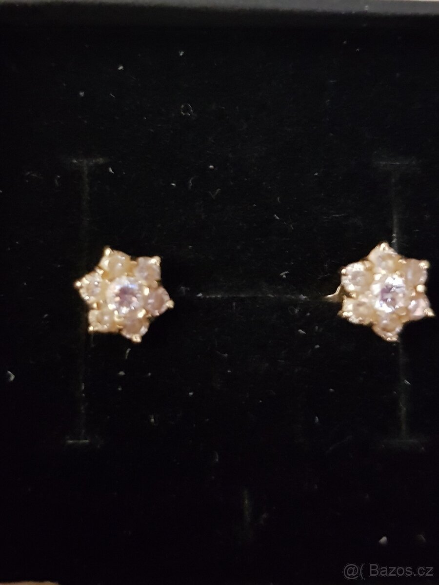 Náušnice zlaté 14k