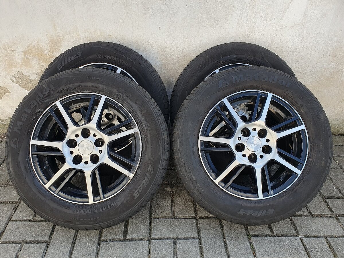 Alu kola Aluett 5x100 r15 6j et38 pneu 195/65/15