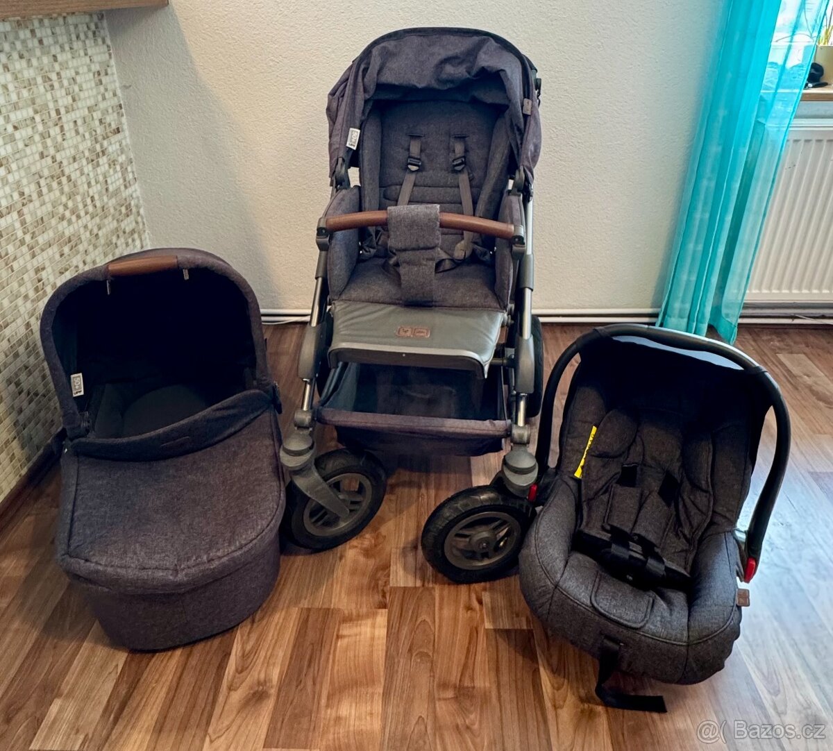 Kočárek ABC Design trojkombinace s Cybex - perfektni stav