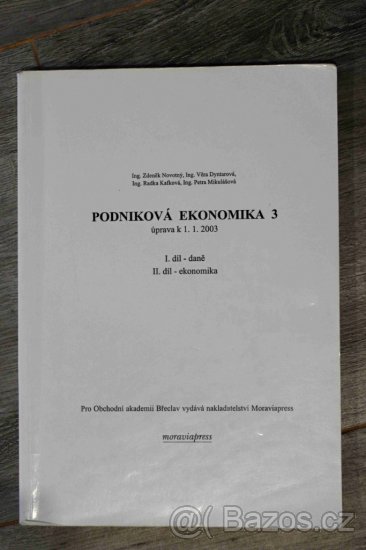 Podniková ekonomika 3 - Novotný