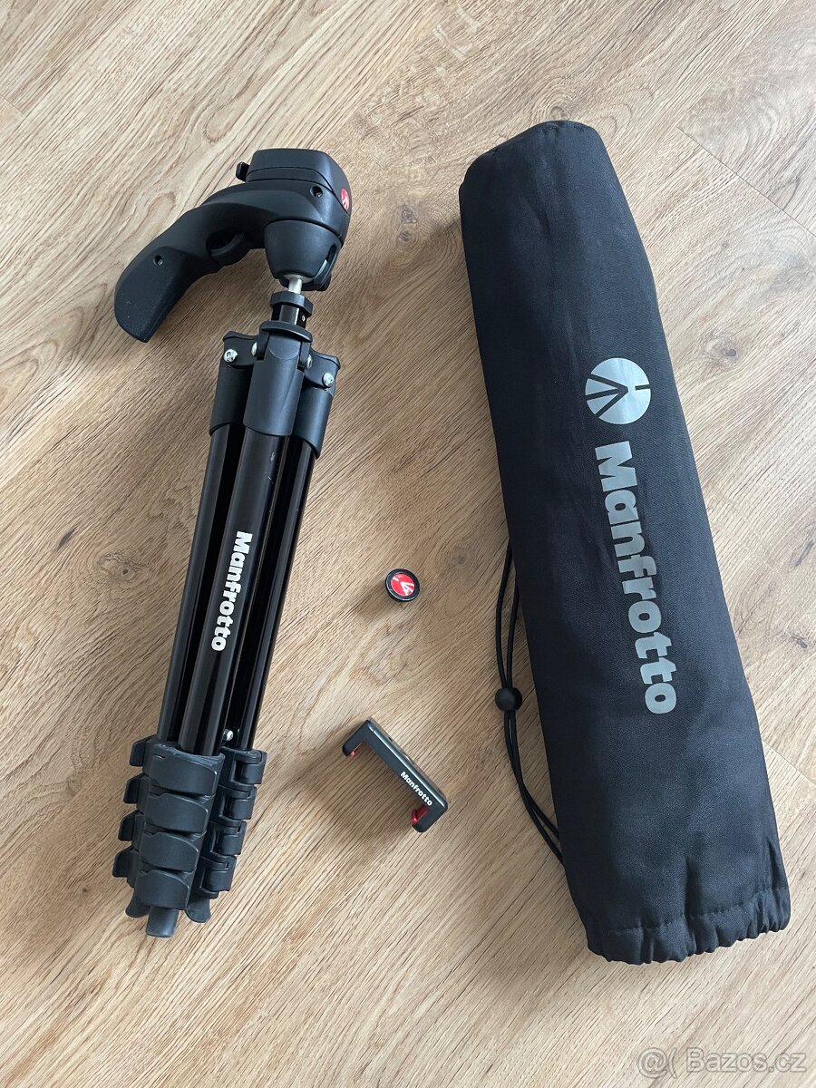 Manfrotto Compact Action + držák mobil UNI