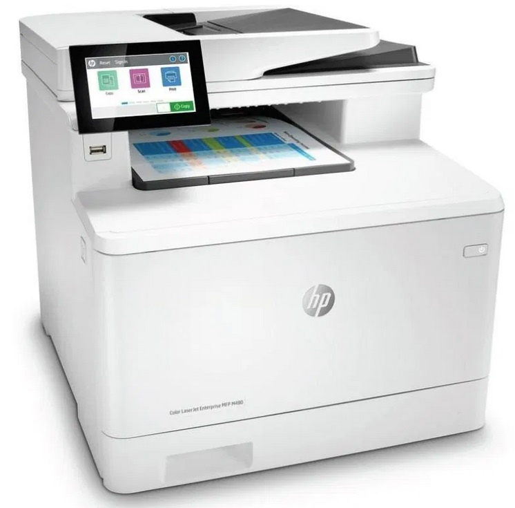 HP Color LaserJet Enterprise MFP M480 s přídavným podavačem
