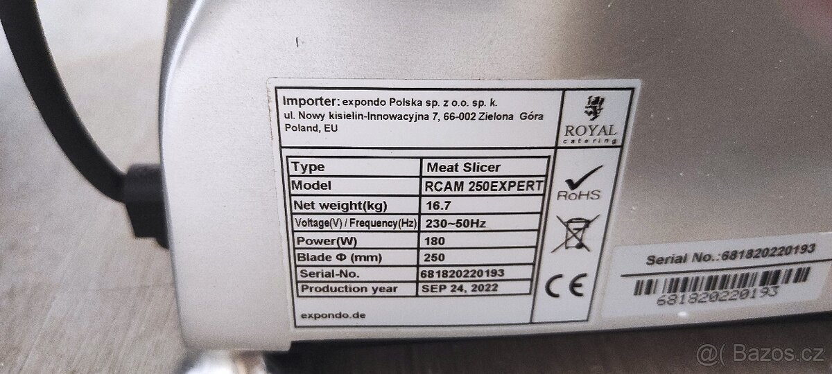 Kráječ nářezák profi záruka