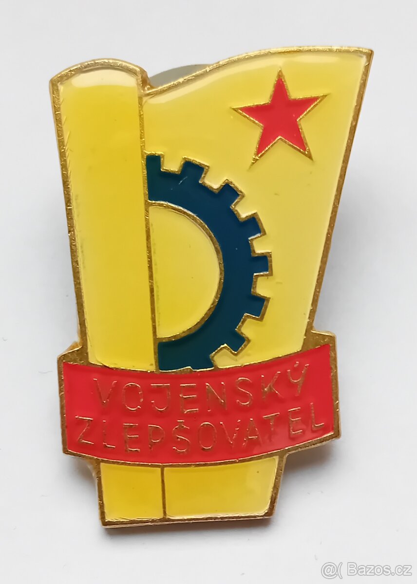 Odznak vojenský zlepšovatel smalt nový