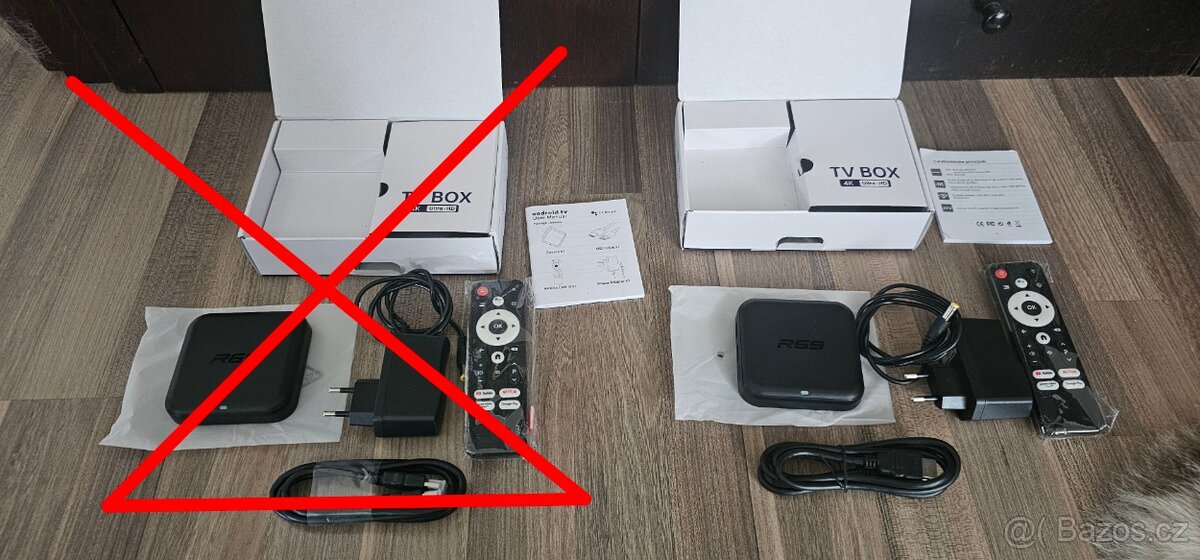 Android 14 TV box nový 2ks 128GB/8GB