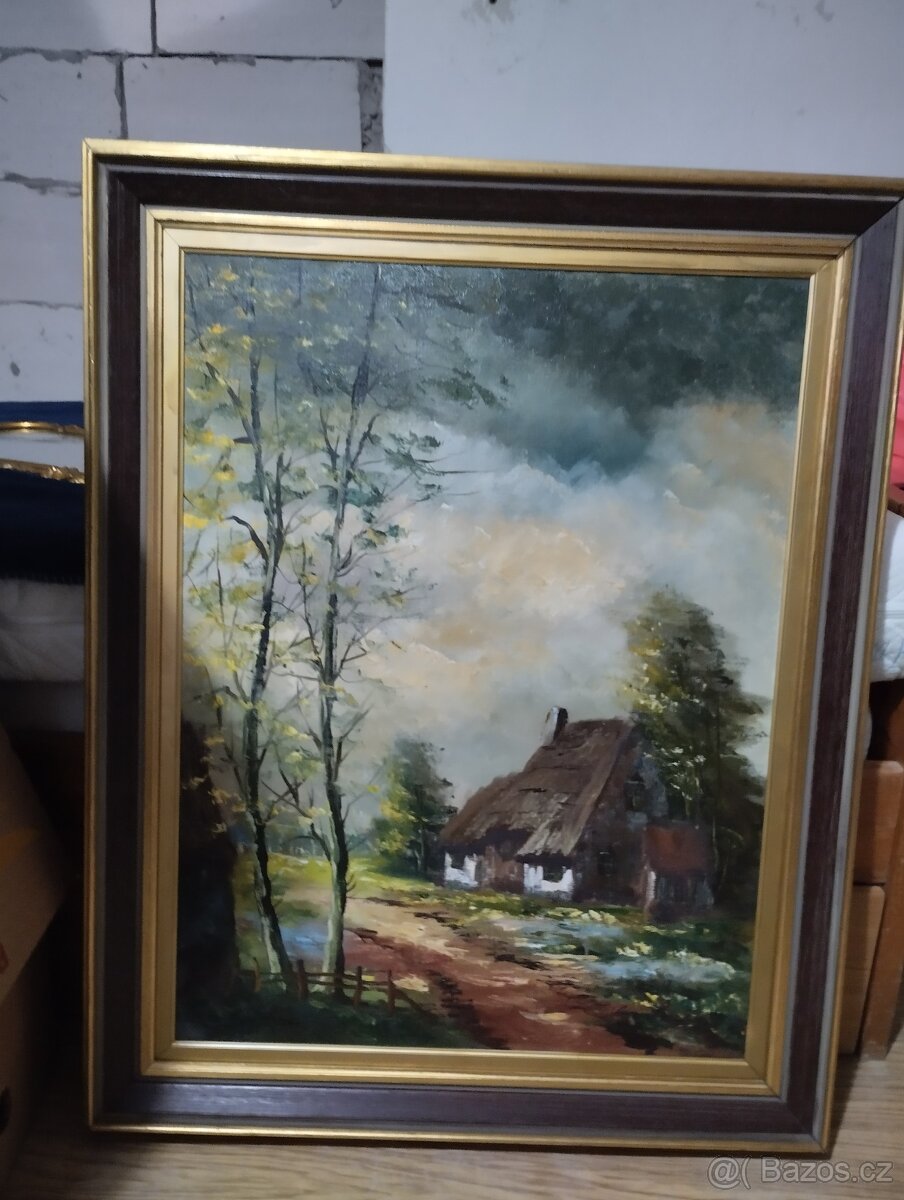 Obraz olej,