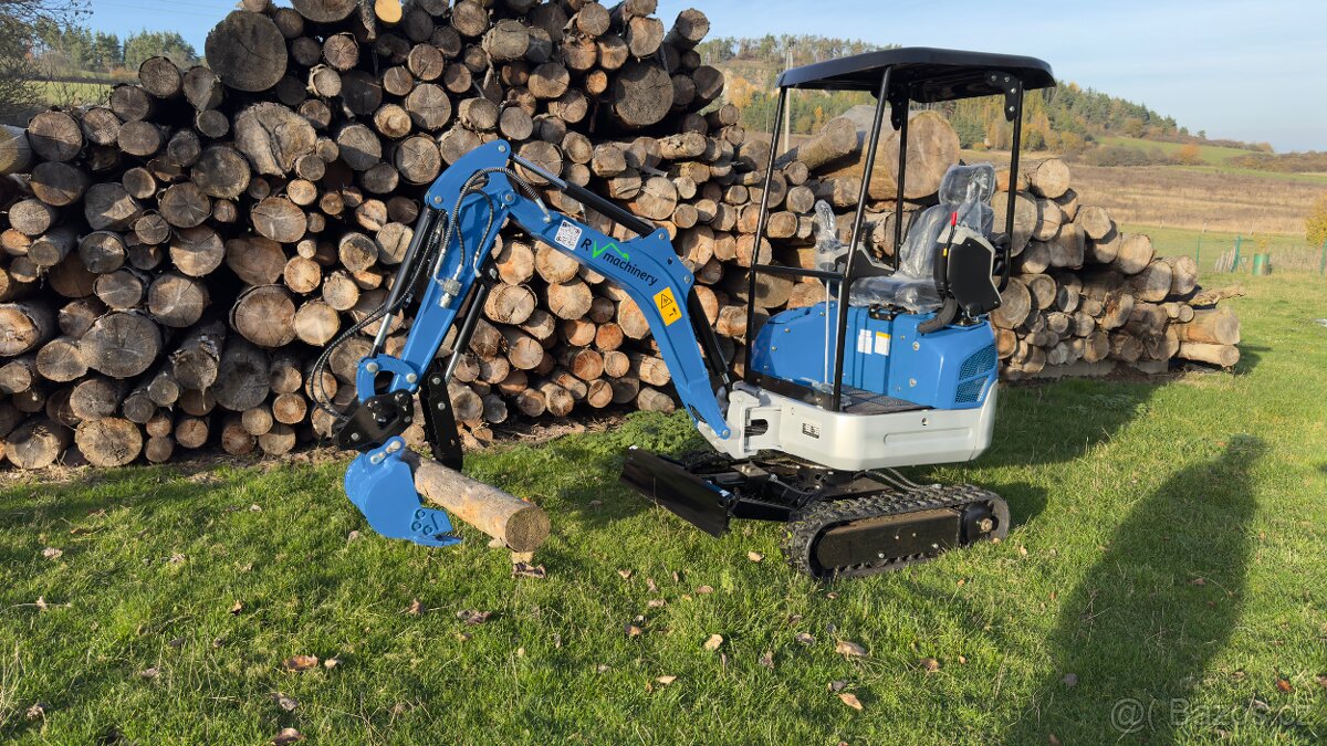 Minibagr NDI322-1 - motor Kubota, velký pracant