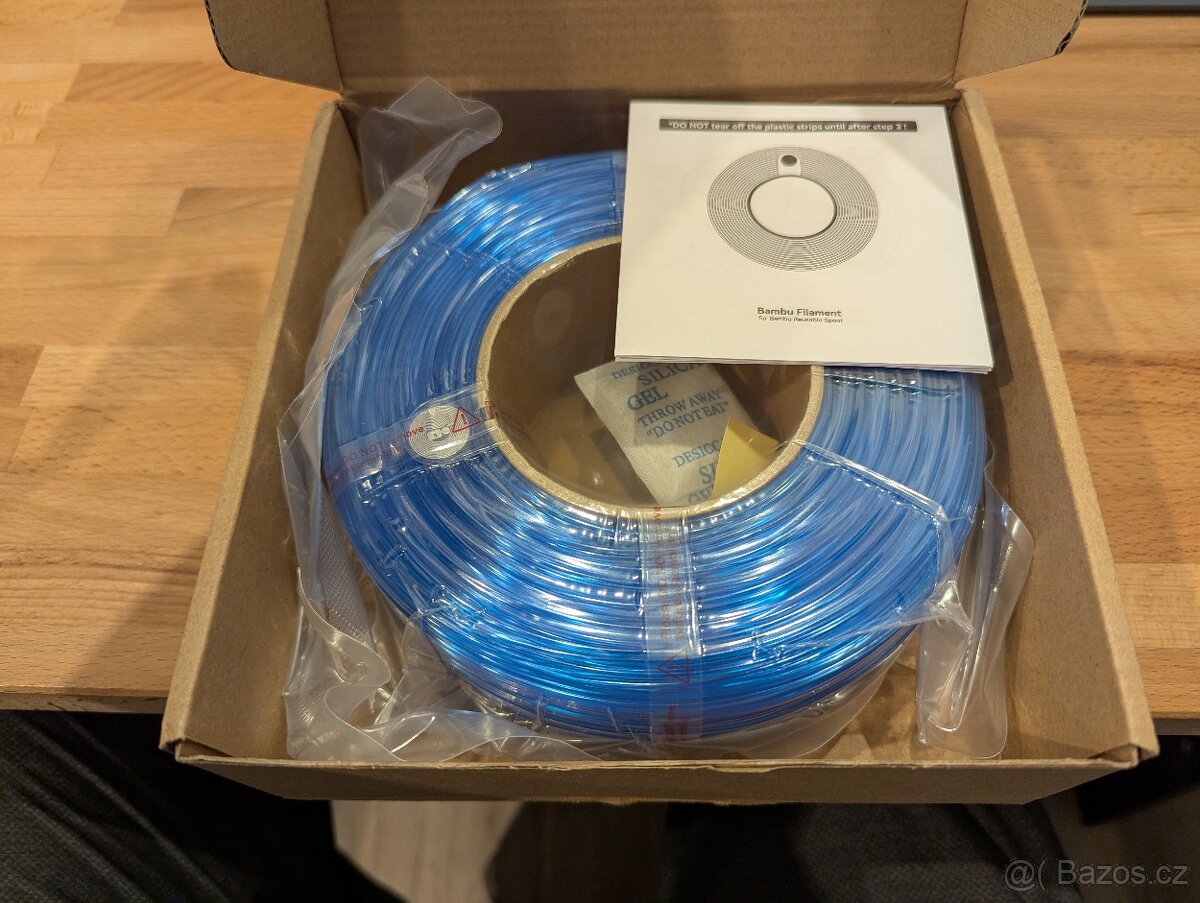 Filament Bambulab PETG Translucent - světle modrá
