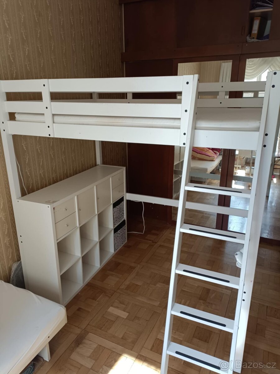 Patrová postel IKEA STORA 140x200 cm s příslušenstvím
