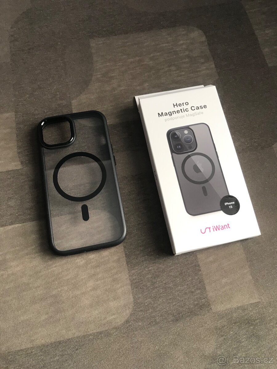 Kryt iPhone 15 iWant Hero MagSafe - černý