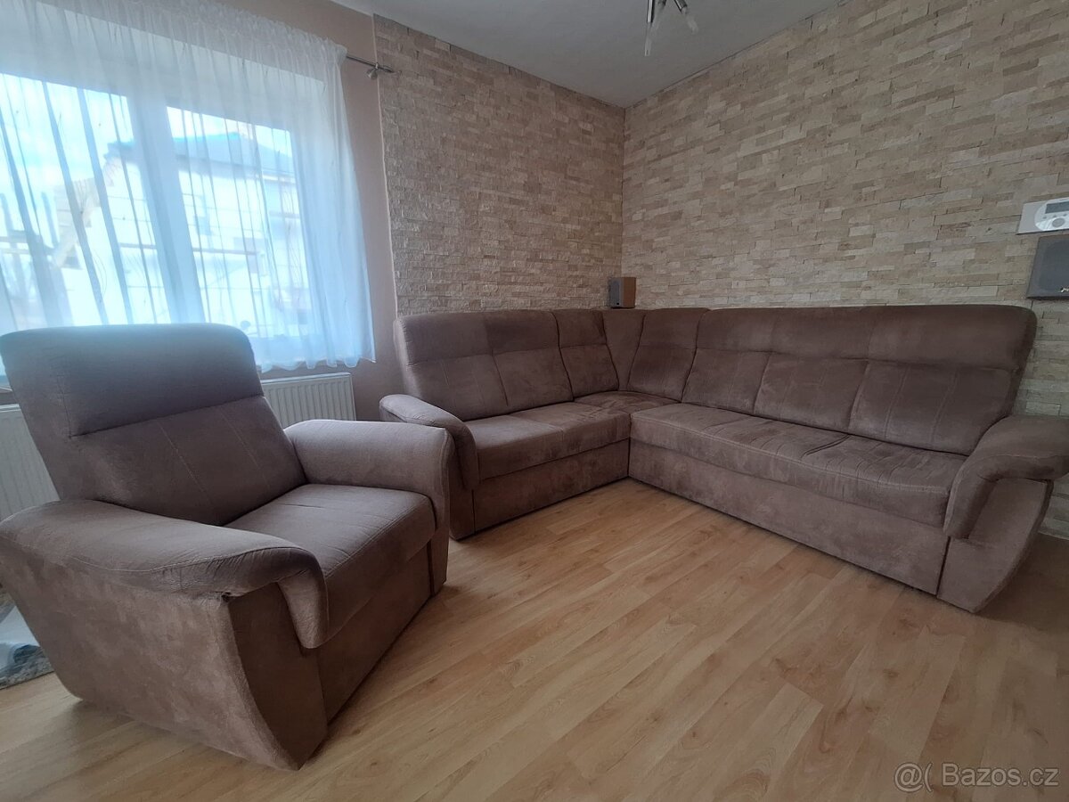 Sedačka a křeslo