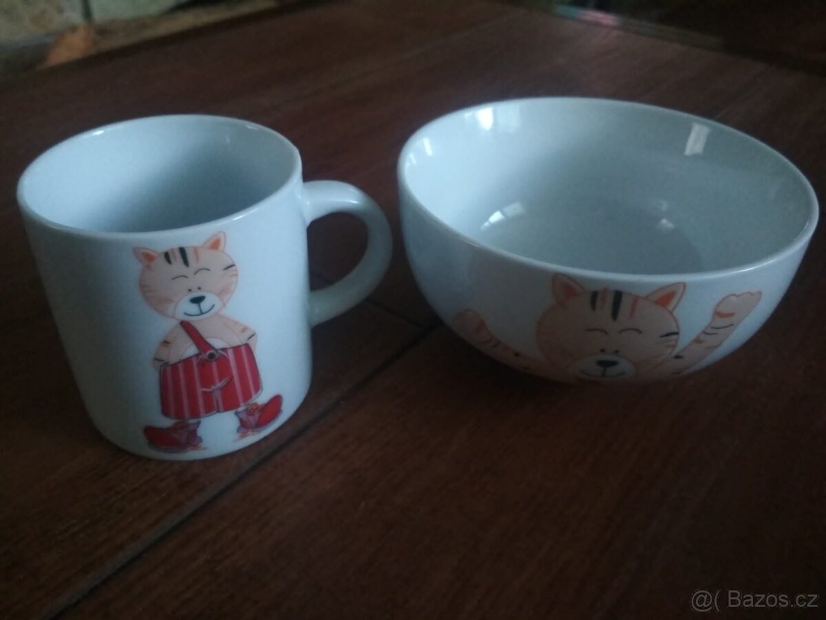 Dětský set - miska + hrnek