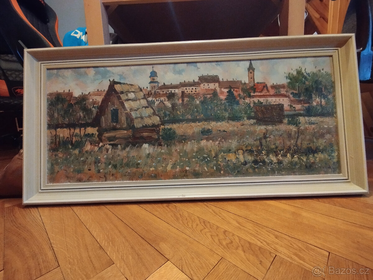 K. Holešínský- Město Třeboň se seníkem