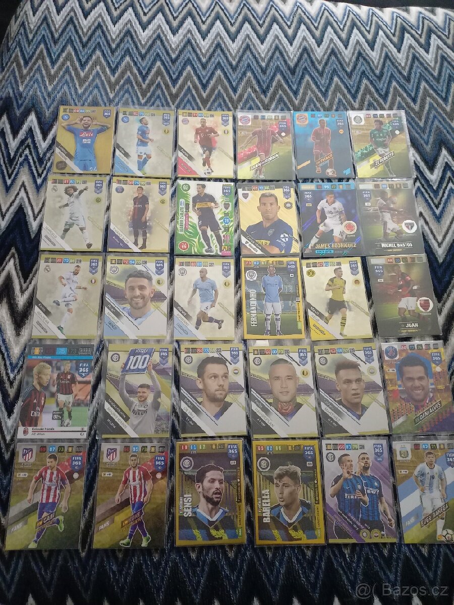 Fotbalové karty (85 ks)
