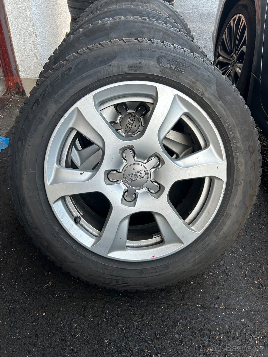 Sada Audi 7,5Jx16 et45 pirelli 205/60r16 zimní