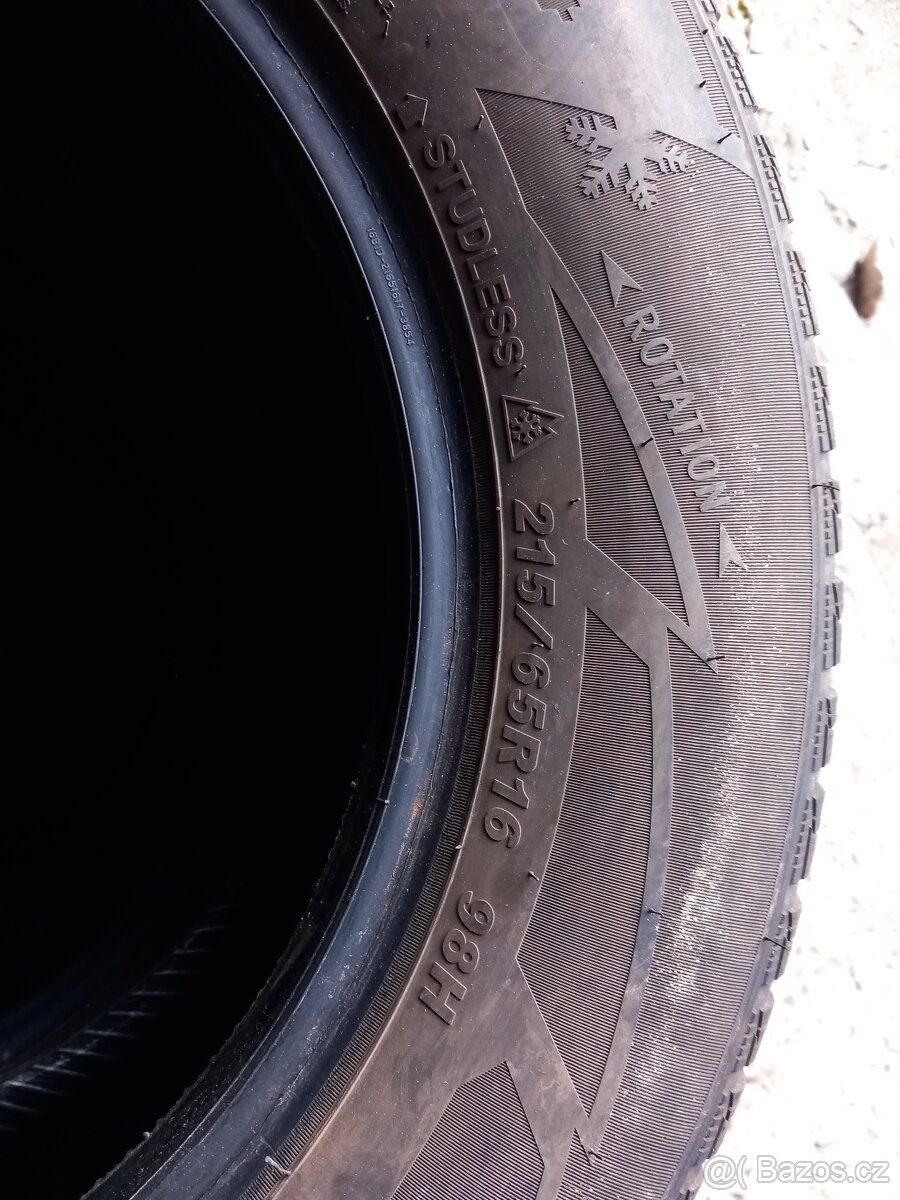 Prodám pneu SAILUN ICE BLAZER alpine+ 215/65R16 98H