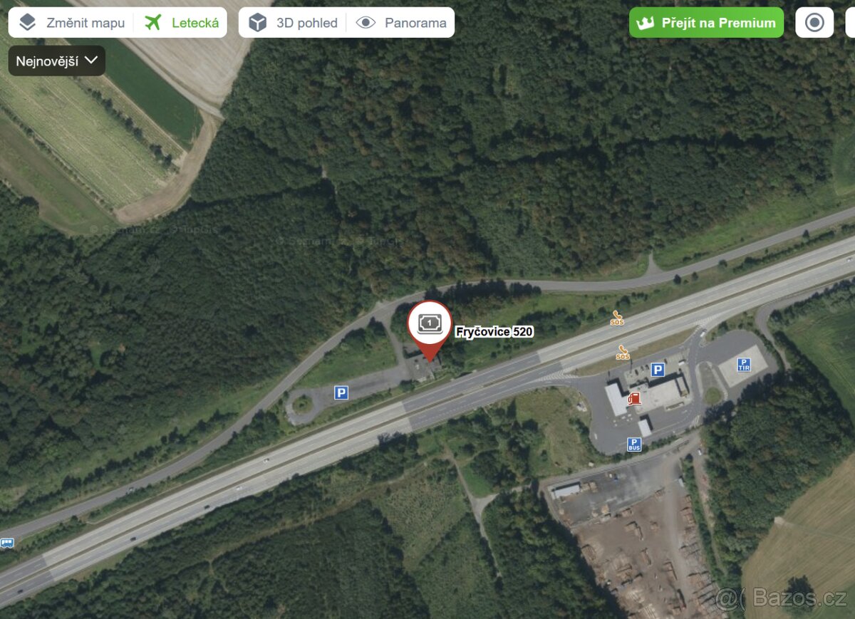 Prodej plochy s motorestem