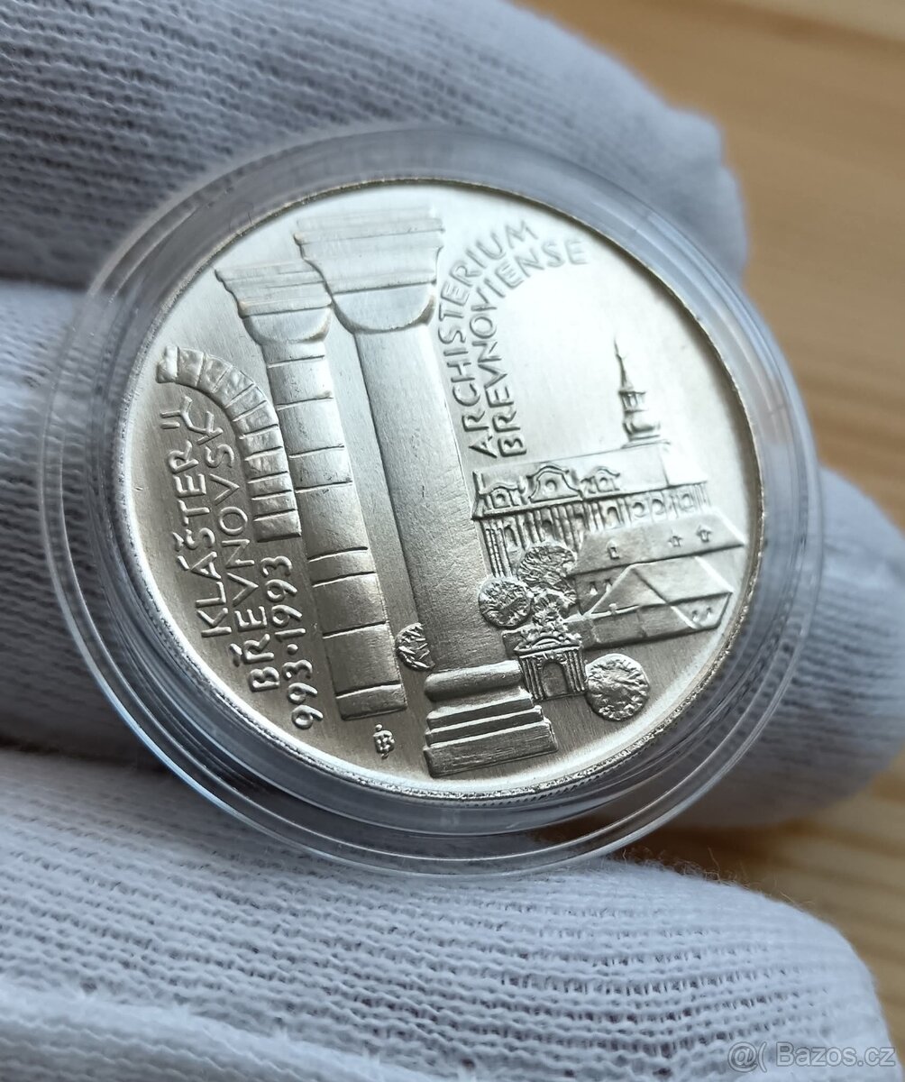 AG pamětní mince Československa 100kčs Břevnovský Klášter 19