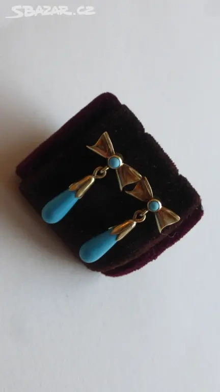 ZLATE NAUSNICE S TYRKYSEM