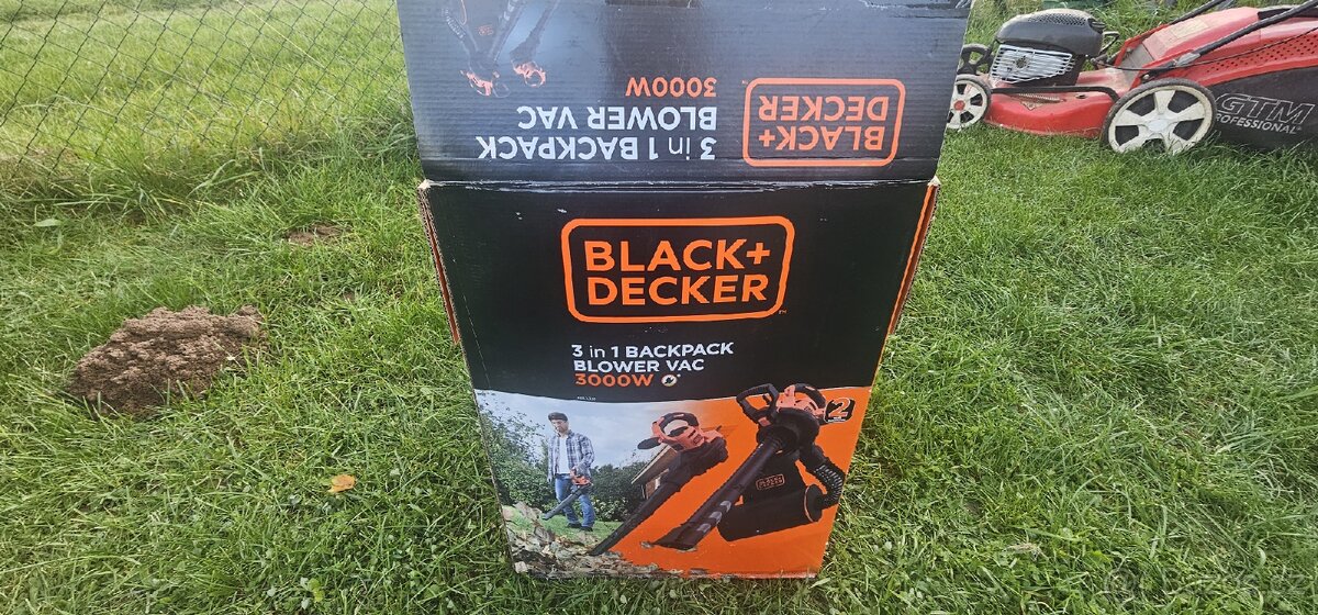 Prodám foukač á zároveň vysavač na listí black+decker 3v1