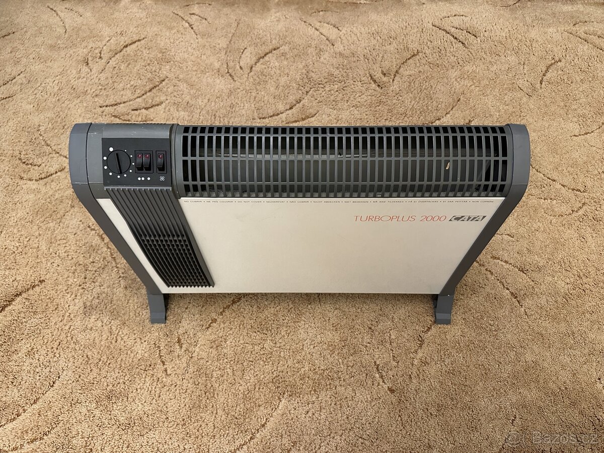 Prodám - Přímotop s termostatem a ventilátorem TURBOPLUS