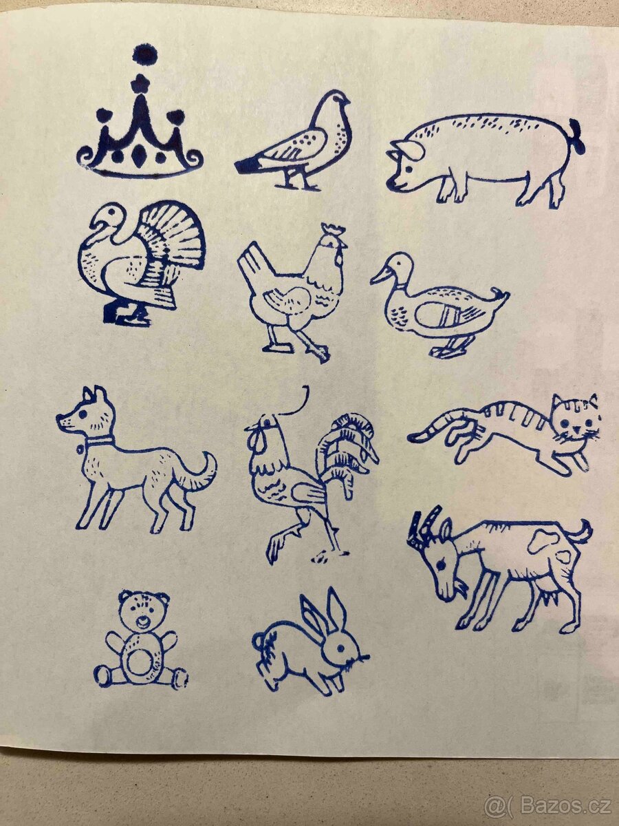 Stará dětská razítka