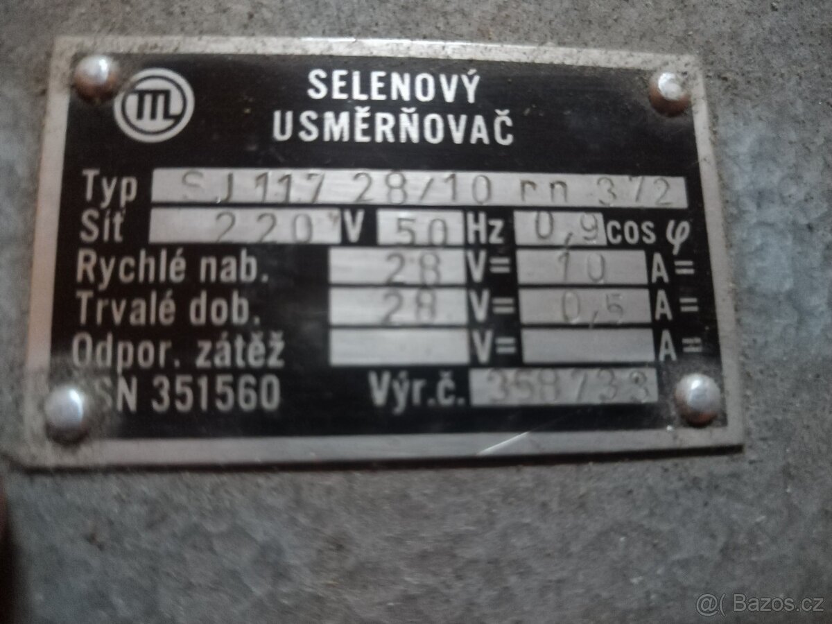 Selenový usměrňovač