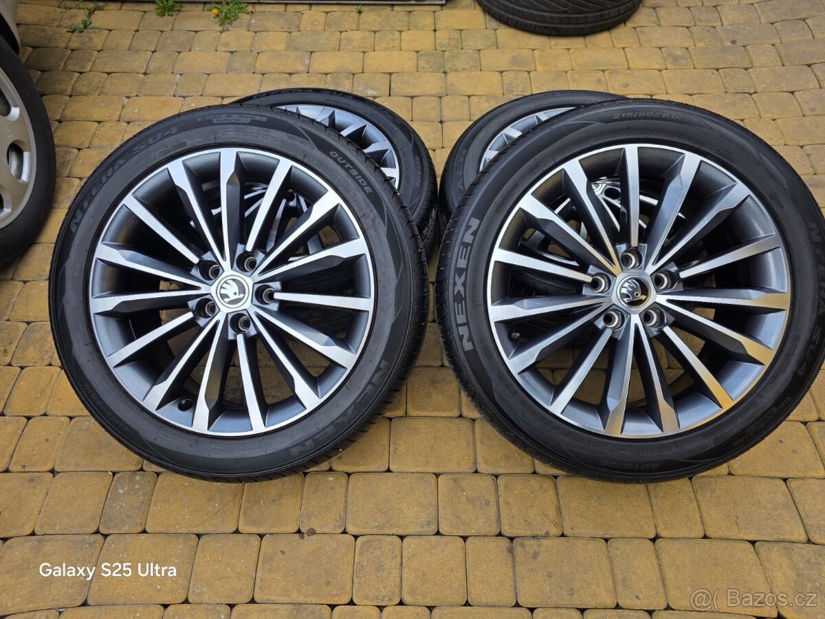 Alu kola letní sada 5x112 18" Škoda Karoq