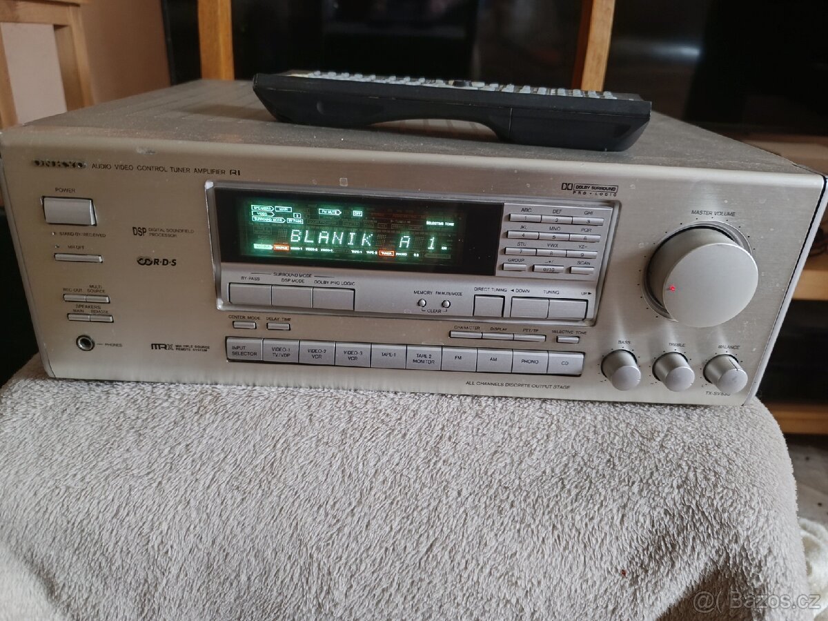 Receiver Onkyo TX-SV + dálkový ovladač