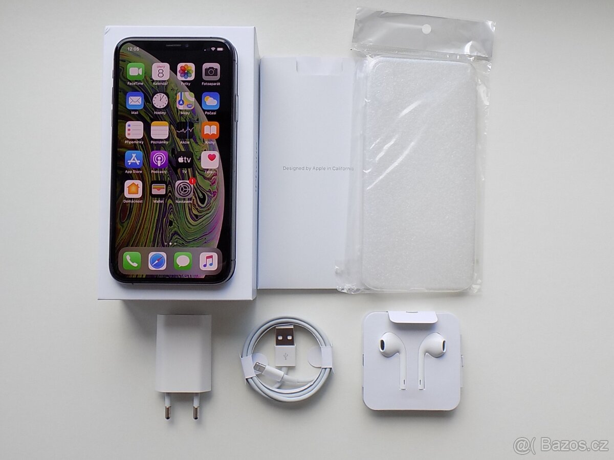 APPLE iPhone XS 64GB Space Grey - ZÁRUKA - 100% BATERIE