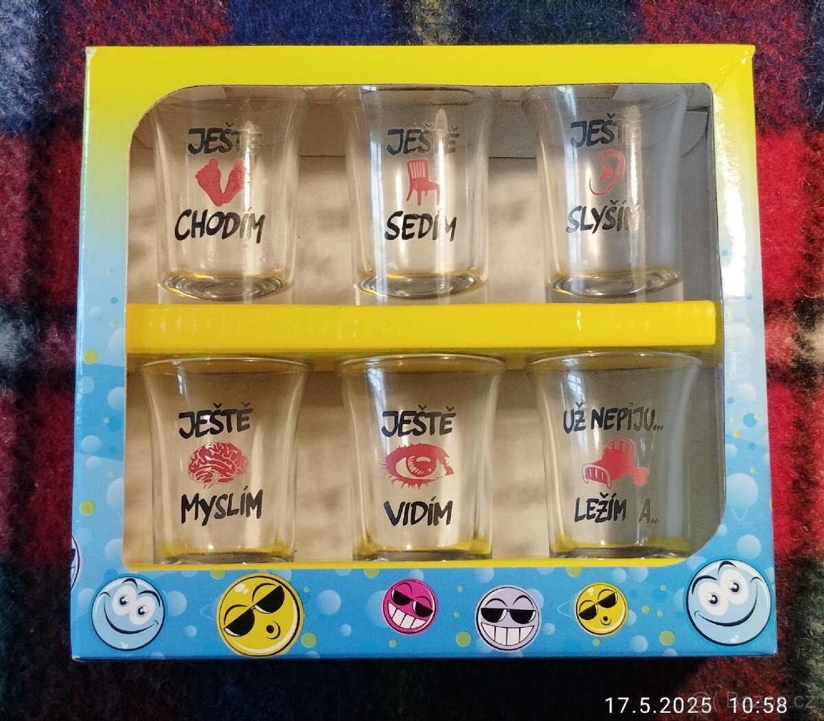 Humorné panáky na alkohol.